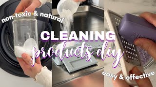 🫧 DIY non-toxic cleaning products | easy & effective ✨🪻🤍 | ASMR | silent vlog | Cleangior