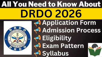 DRDO 2026 Complete Details, Application Form, Dates, Eligibility, Syllabus, Pattern, Admit Card