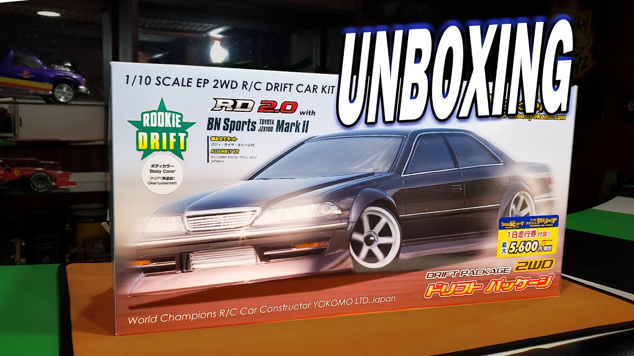 I Unbox The Yokomo Rookie Drift 2.0 JZX100 BN Sports Combo Kit And