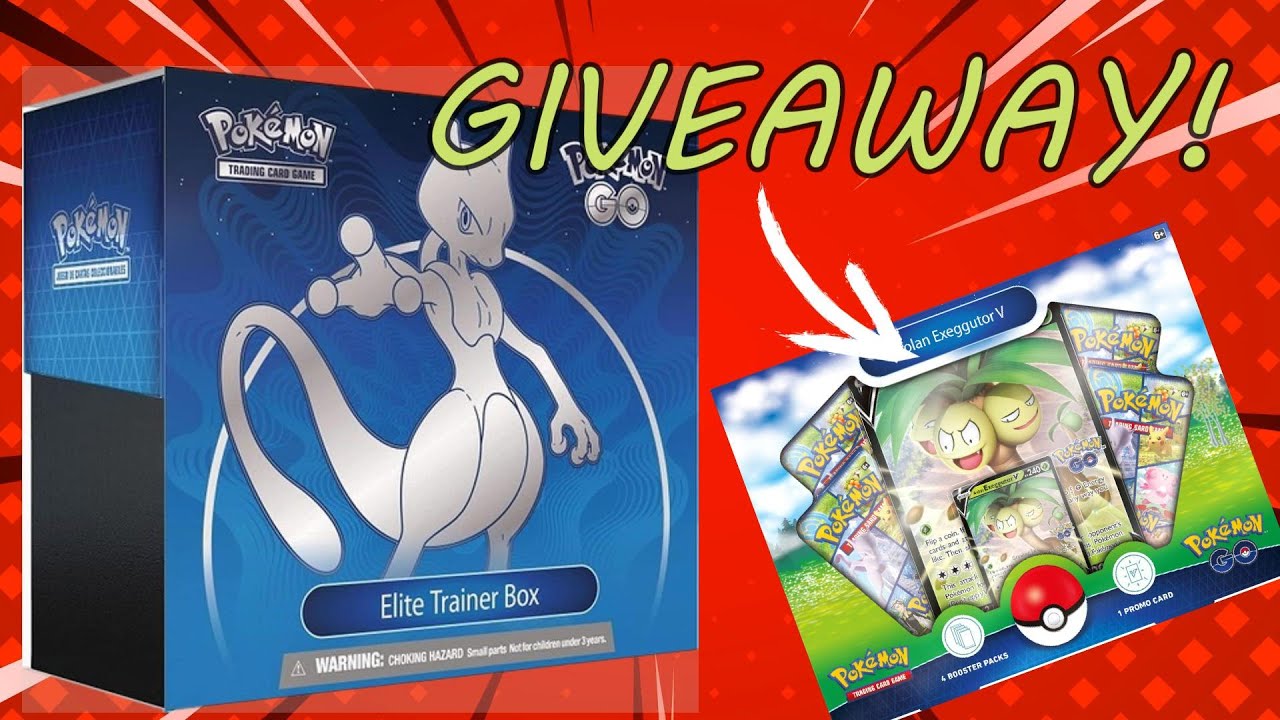 Pokemon GIVEAWAY! - Pokemon GO Mewtwo ETB Unboxing