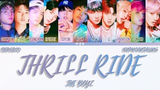 THE BOYZ - THRILL RIDE [ПЕРЕВОД/КИРИЛЛИЗАЦИЯ/COLOR CODED LYRICS]