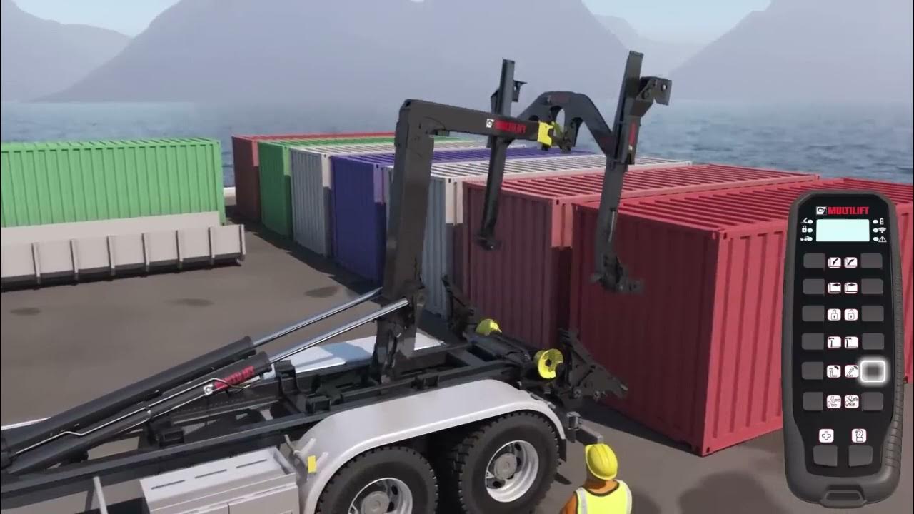 MULTILIFT COMMANDER ISO Container Handling Unit for hooklift YouTube