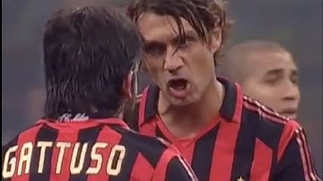 Maldini tells Gattuso to Shut Up !!!