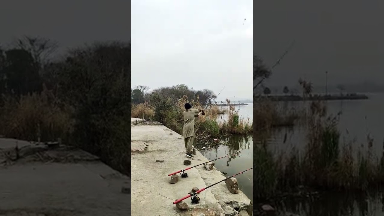 Rod casting Rawal Dam fishing in winter