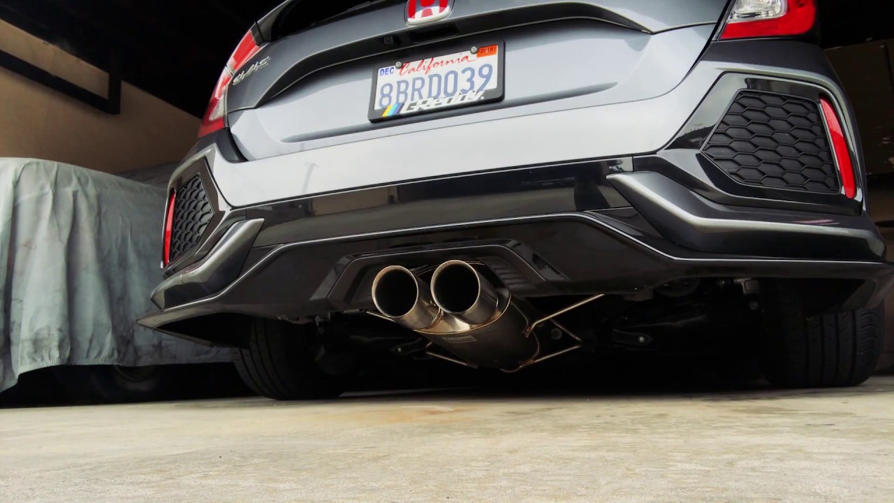 18 Honda Civic Hatchback Greddy Supreme Sp Exhaust Cold Start Youtube