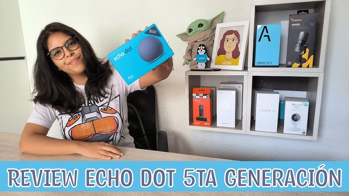 Echo Dot 5th Gen Alexa Pantalla Integrada Reloj Azul