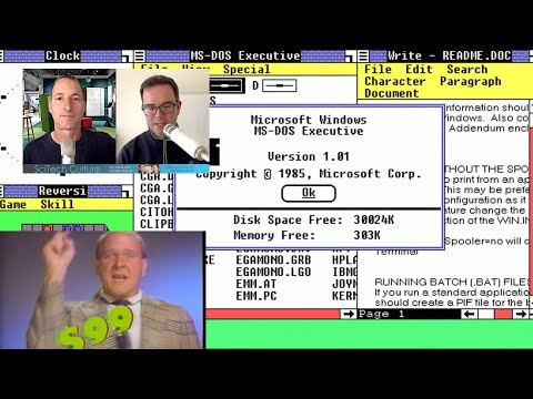 Hilarious Steve Ballmer Selling Windows 1.0 - SciTech Culture