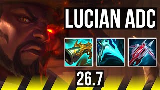 LUCIAN &amp; Thresh vs ZERI &amp; Lulu (ADC) | Good KDA: 22/2/7, 51K damage | KR Master | 26.7
