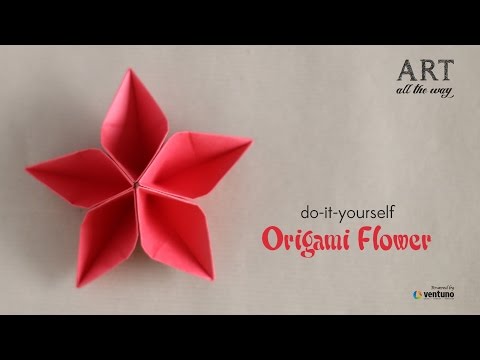 Wideo: Jak Złożyć Kwiat Origami