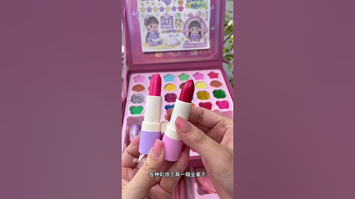 小女生爱不释手的梦幻彩妆化妆礼盒套装，六一给她安排上这套简直太喜欢了，安全易清洗的水溶性，可以放心玩#儿童礼物#女孩礼物#女孩玩具