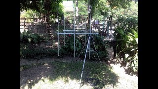 Tuning stacked Yagi Antenna & effects of feed line on a tuned antenna
