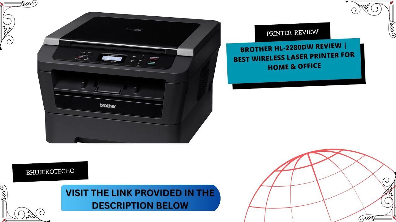 Brother HL-2280DW Wireless Monochrome Laser Printer Review | Fast
