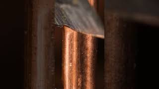 Cutting Copper Close-Up