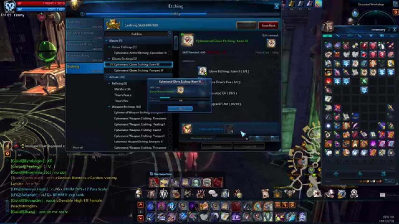 craft how in tera YouTube TERA Crafting  Etching III