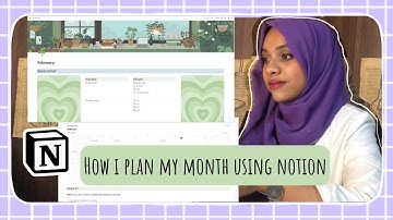 How i plan my month using Notion | simple and flexible plan for beginners