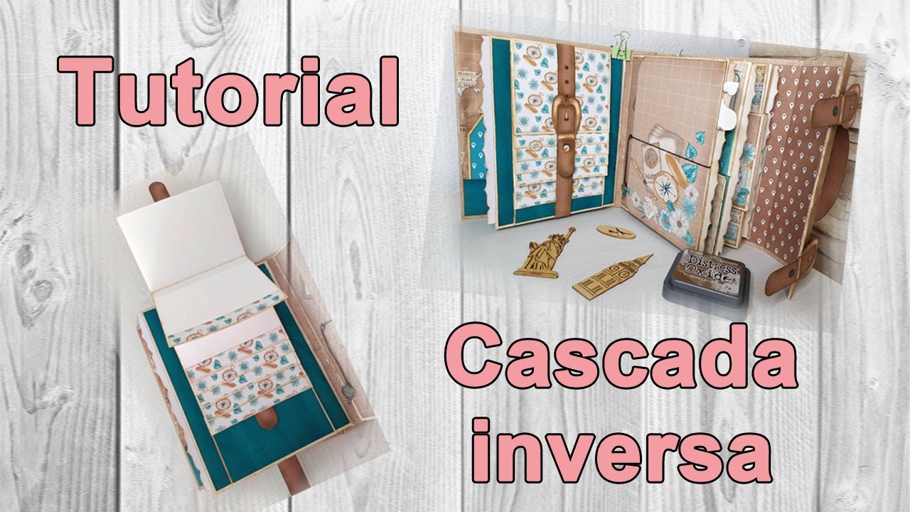 Tutorial pop up cascada inversa para el álbum maleta con la colección de Elena Sevillano (pagina 1)