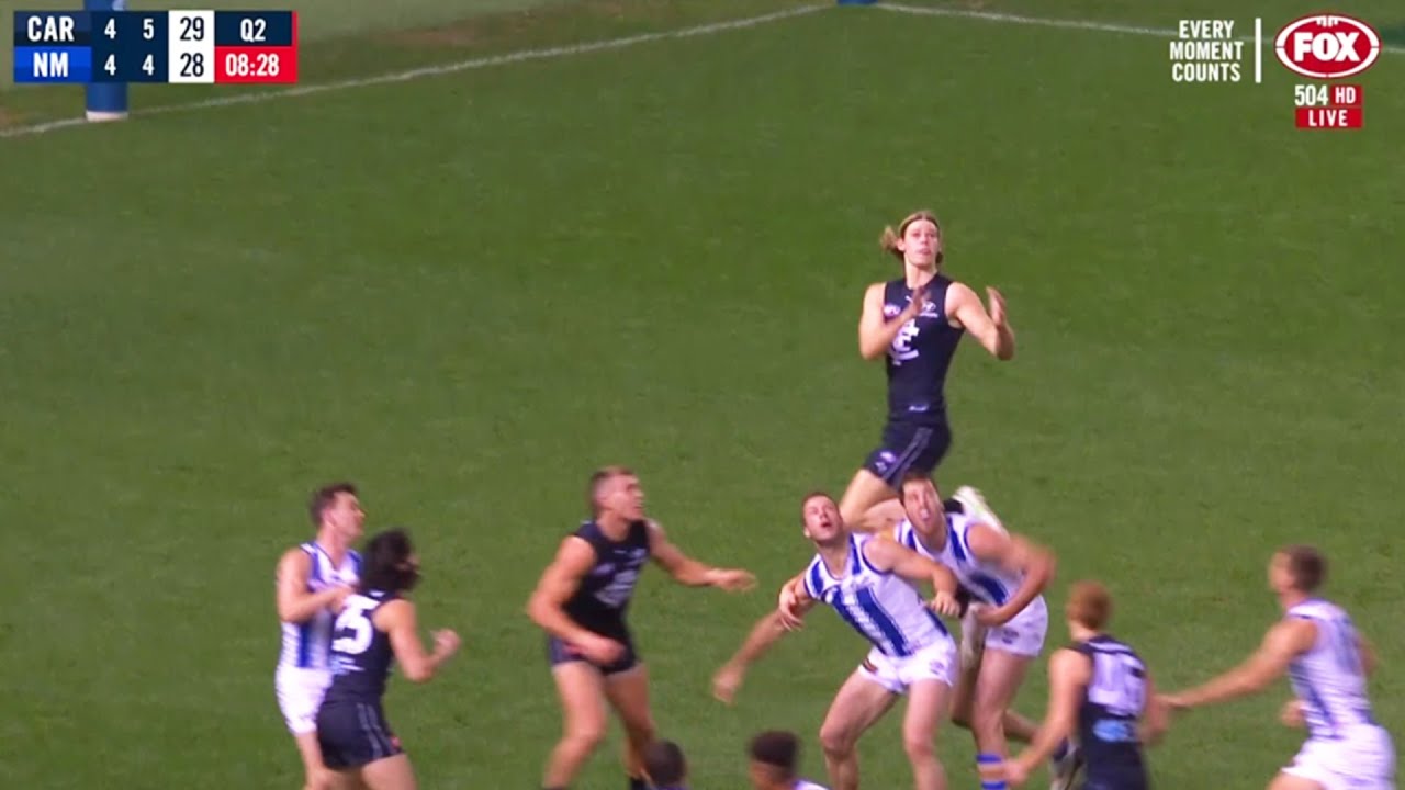 Tom De Koning (Mark) - Carlton VS North Melbourne (Round 19, 2021) 
