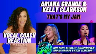 Ariana Grande & Kelly Clarkson That's My Jam Vocal Coach Reaction