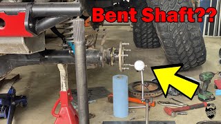 Diagnosing a BENT axle shaft flange the easy way