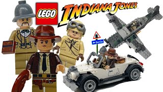 LEGO Indiana Jones Fighter Plane Chase Review! 2023 set 77012!