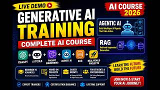 GenAI Introduction | RAG Training  | Agentic AI Course for Beginners & professional  | Live Class