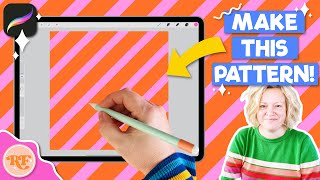 How to Make a Diagonal Stripe Pattern In Procreate