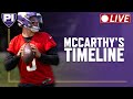 What does the timeline look like for jj mccarthy