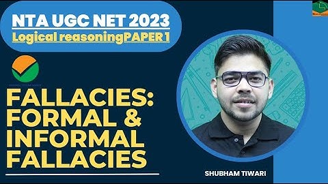 Fallacies : Formal & Informal Fallacies I Hindi Explanation I NTA UGC NET 2023 I Mission Management