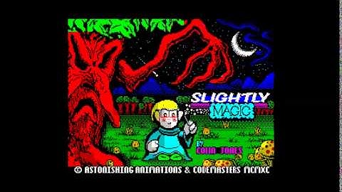 "Slightly Magic" title music, ZX Spectrum 128k