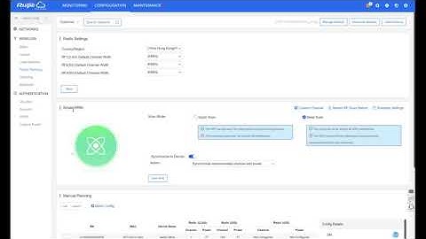 Ruijie Cloud 1-click WiFi Radio Optimization LIVE Demo