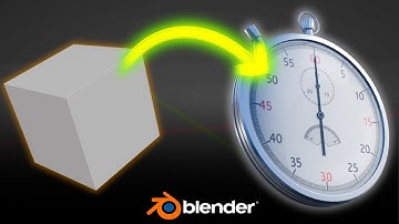 Create a Stopwatch in Blender in 1 Minute!