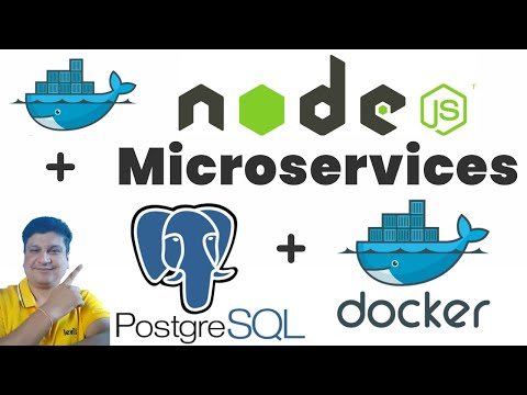 Run Nodejs Microservices in Docker Container with Postgres Database Running in Docker Container