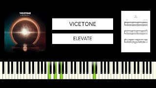 Vicetone - Elevate (BEST PIANO TUTORIAL \u0026 COVER)