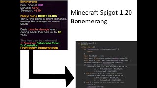 Recreating the Bonemerang in Minecraft Spigot 1.20.4