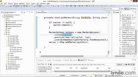 54 Displaying default info windows (Building Mobile Apps with Google Maps Android API v2)