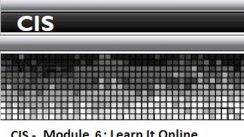 CIS  - Module 6 Assignment: Lesson 5 Review questions, Vocabulary, and Critical Thinking
