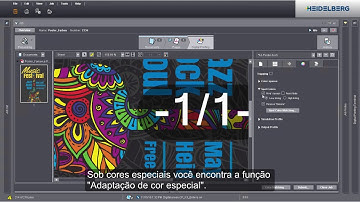 Manuseio de cores especiais com o Prinect DFE.
