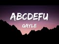 Abcdefu  clean lyrics  gayle