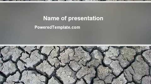 Desert Ground PowerPoint Template by PoweredTemplate.com