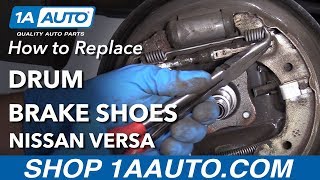 How to Replace Rear Drum Brakes 12-19 Nissan Versa