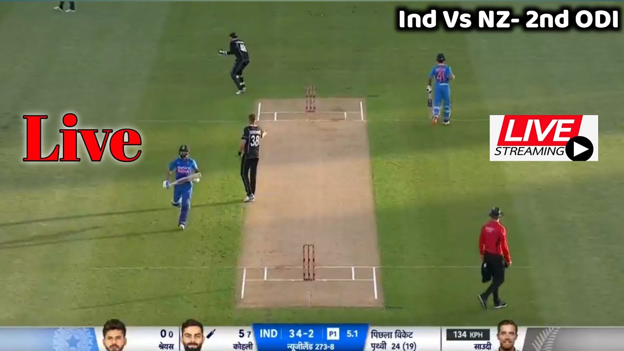India vs New Zealand 2nd ODI Live, Ind Vs Nz Live score - YouTube