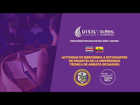 Bienvenida Estudiantes Universidad Técnica de Ambato (Ecuador)