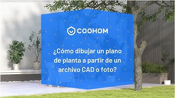 ¿Cómo dibujar un plano de planta a partir de un archivo CAD o foto?