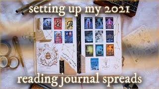 reading spreads | 2021 bullet journal setup