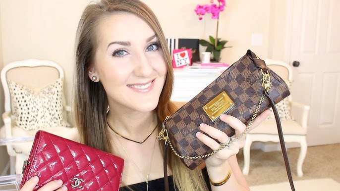 Louis Vuitton Eva Clutch Review, Damier Azur 