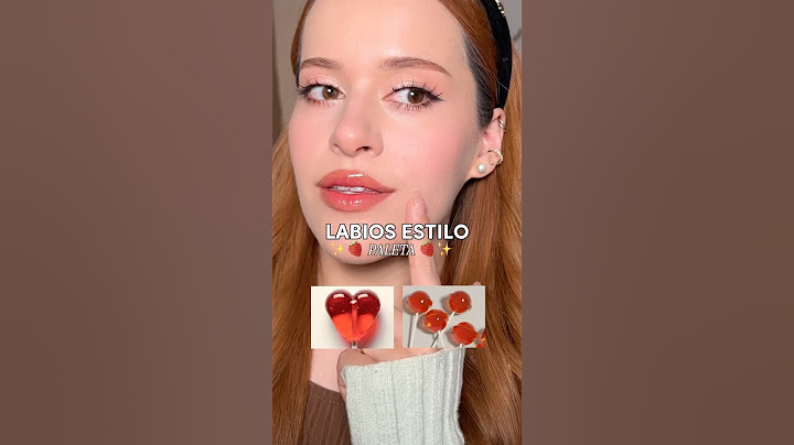 Labios estilo PALETA 🍓✨ #maquillaje #labios #labiosrojos #gloss #kbeauty #beautyproducts #makeup