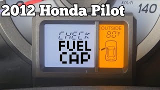 "Check fuel cap" full diagnoses and repair honda pilot