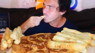 Fat Husband Steals Wifes Leftover Little Caesars Pizza PRANK