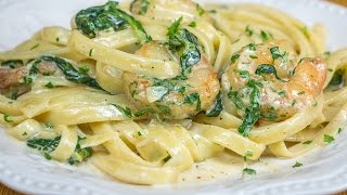 Creamy spinach shrimp alfredo with bacon how to make and is a
fantastic dish that will surely s...