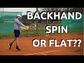 One Handed Backhand SPIN vs FLAT - Tennis Backhand | Connecting Tennis